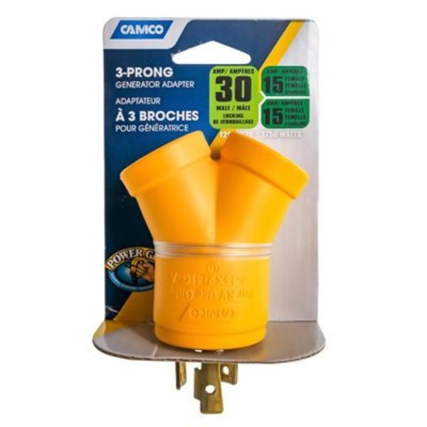 Camco 3 Prong Generat Adapter 55433